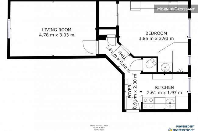 Furnished 2 room flat - Barbès