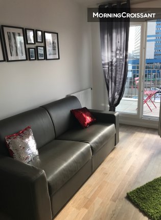 Big furnished studio & cosy balcony