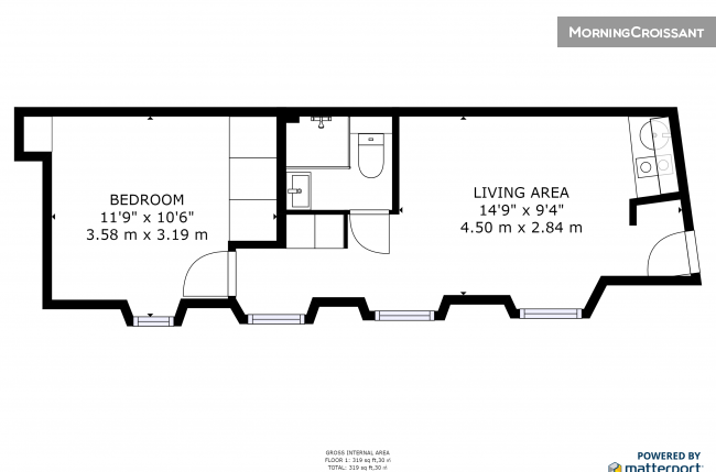 Apartment 1 bedroom center