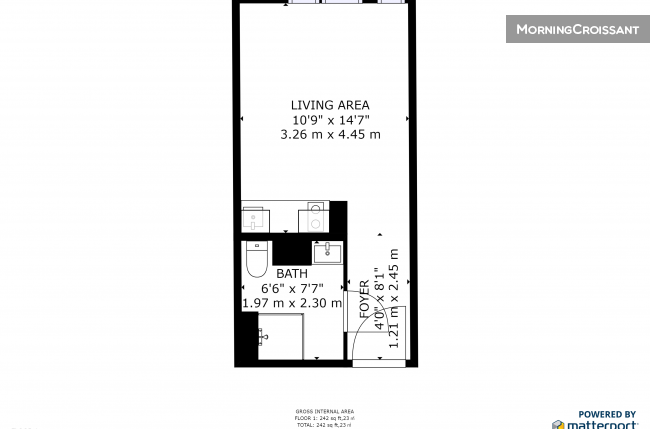 Single bed studio - Students