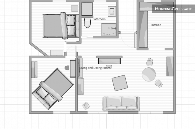 2 bedrooms apartment