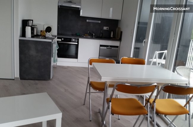 Furnished 2-room flat with parking
