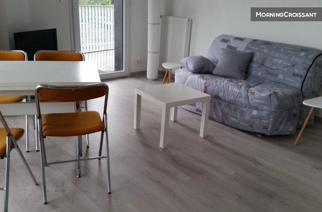 Furnished 2-room flat with parking