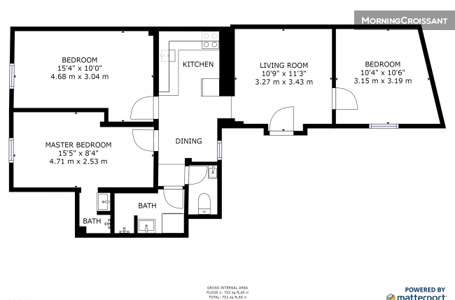 Apartment. 4 new rooms with garden
