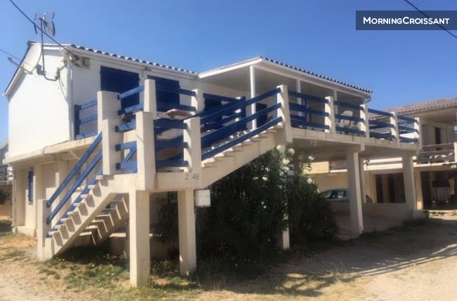 Typical chalet on the beach