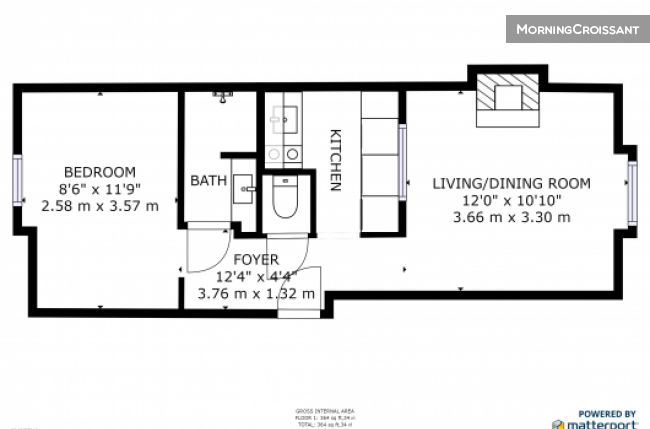 Flat Montparnasse district