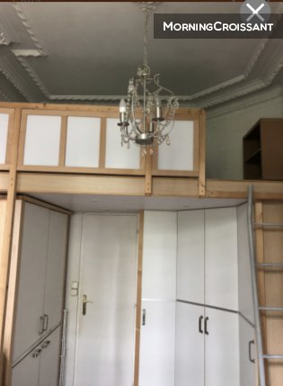 Equipped studio near train station
