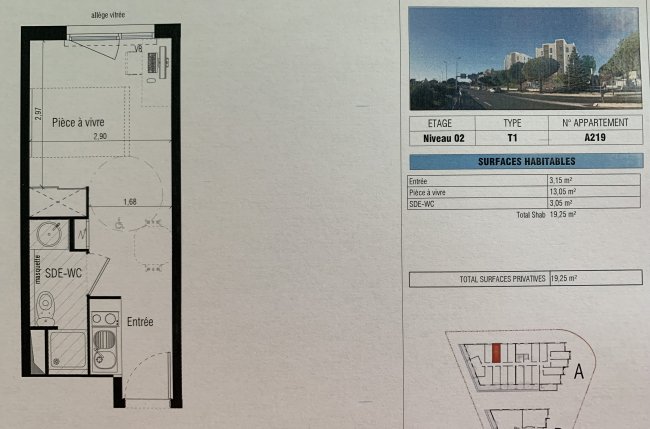 Furnished studio Montpellier