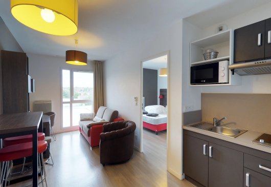 Furnished flat in residence