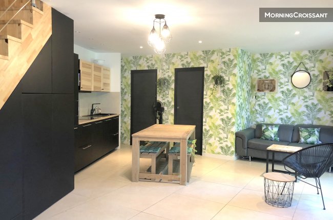 Furnished house with garden