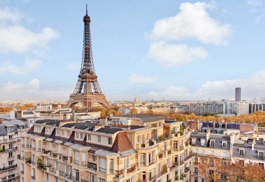 Studio with view on Eiffel Tower