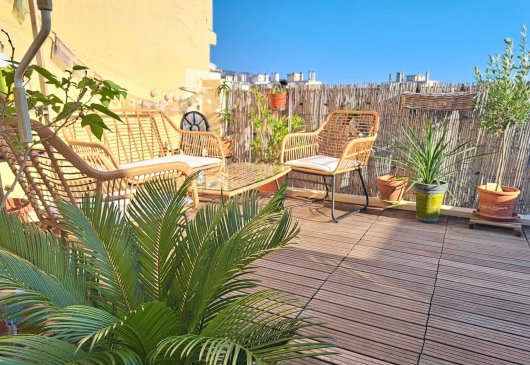 1BR flat Terrace Rooftop South