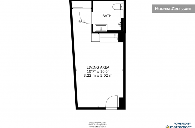 Furnished and equipped studio