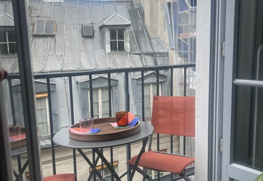 Studio inside of the Latin Quarter