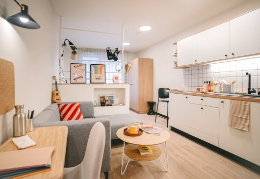 Studio in a coliving residence