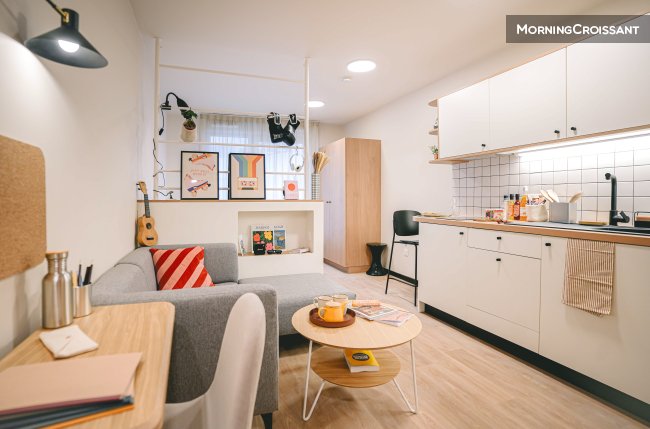 Studio in a coliving residence
