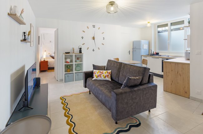 1BR apt 34 m² 100% renovated