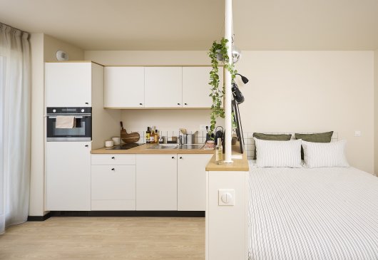 Furnished studio in Coliving