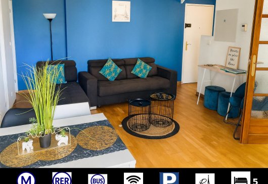 3 rooms, 200 metres Metro, Parking