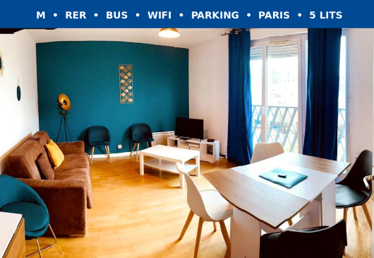 3-room apartment near Paris