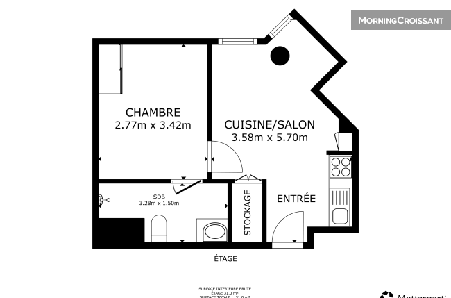 Flat in new residence