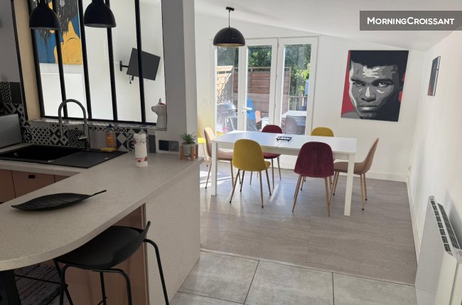 Quiet furnished apartment, equipped