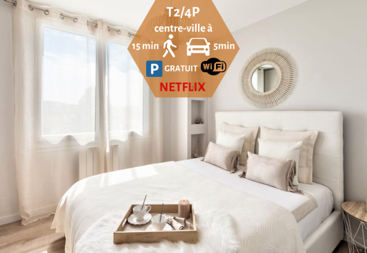 Nice T2 5min from the centre P free