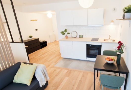 Spacious new studio with terrace