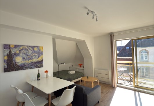 Large studio with balcony Roberstau