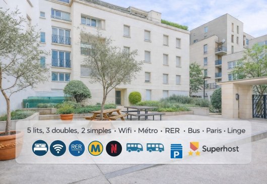 3-room apartment near Paris