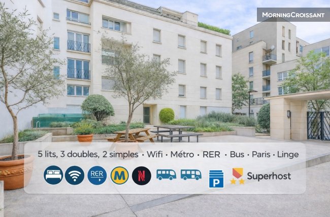 3-room apartment near Paris