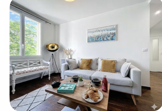 T3 furnished 55m² - Metro 5min