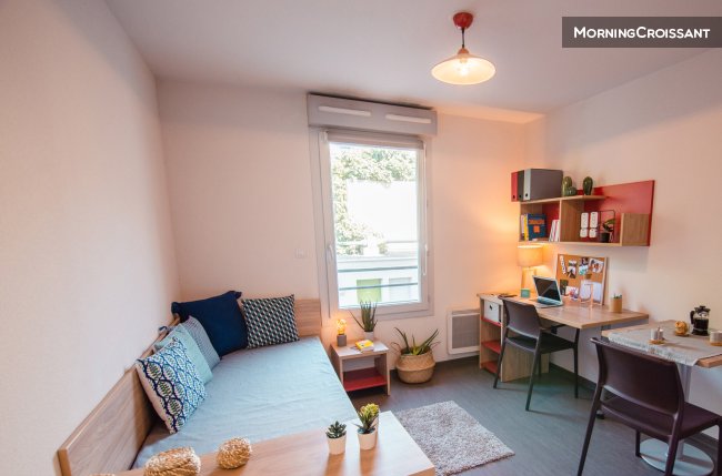 Furnished and equipped 18m² studio