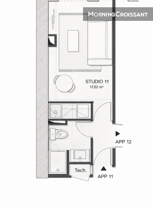 Studio Furnished Cordeliers Lyon 2