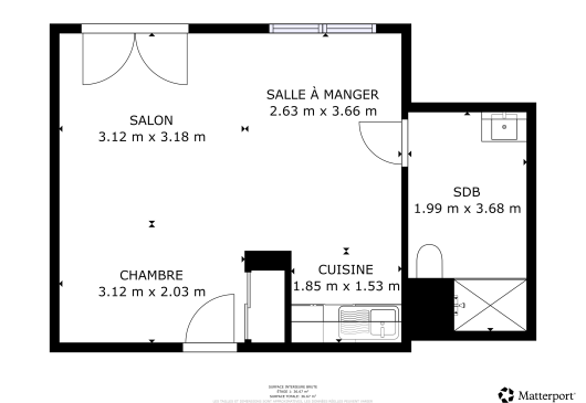 Modern equipped studio