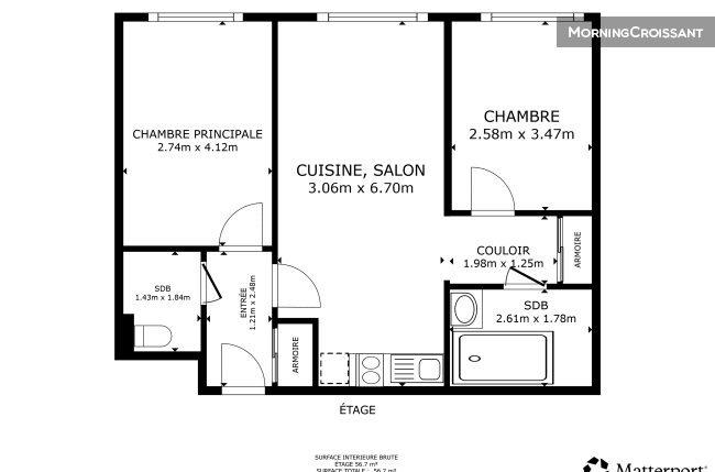 Magnificent 3-room apartment