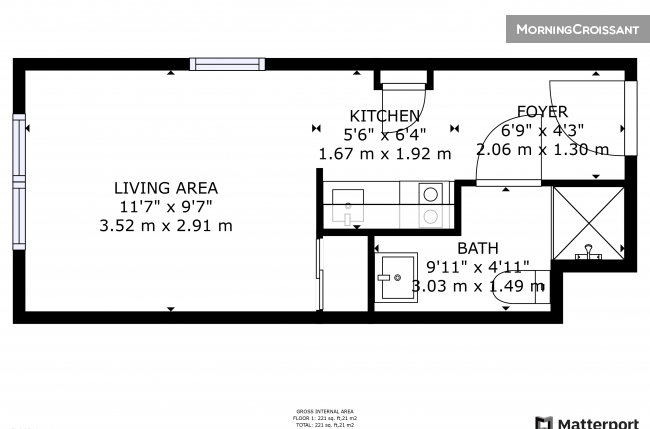 Furnished studio near Paris