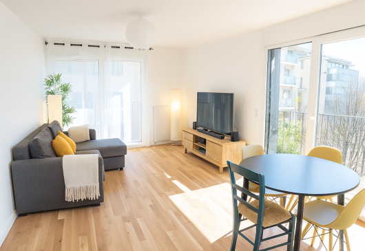 Family flat on banks of the Seine