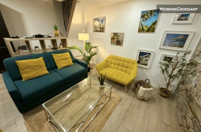 Furnished T3 duplex near Lyon