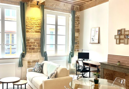 2 rooms furnished rental Lyon