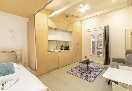 Optimised duplex studio in Charonne