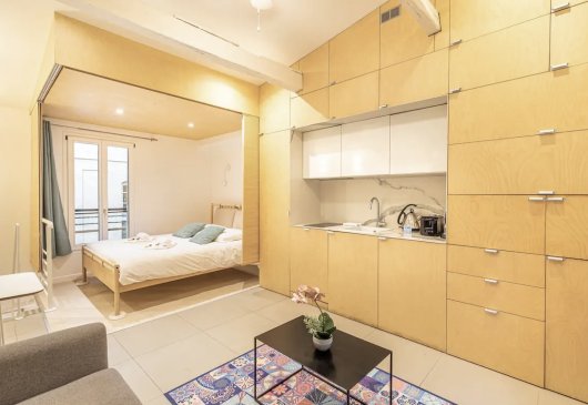 Optimised duplex studio in Charonne