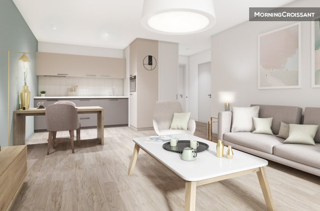 Furnished flat in a residence