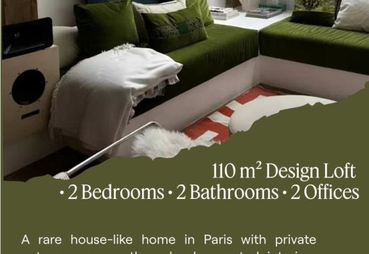 Furnished loft, 110m², Paris 20th