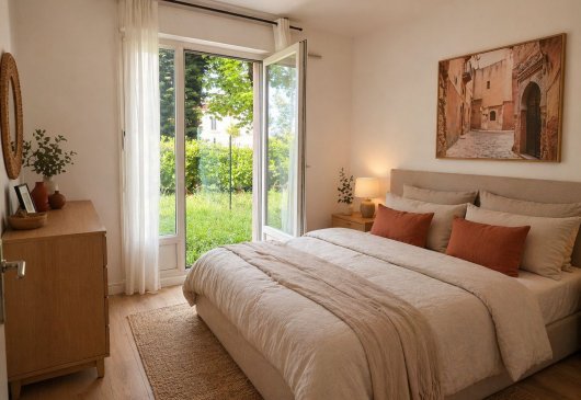 3bedroom flat with private garden