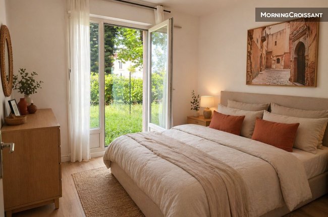 3bedroom flat with private garden