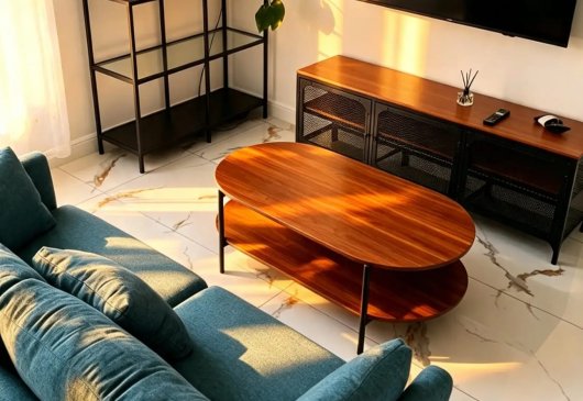 A modern, 2BR flat with parking