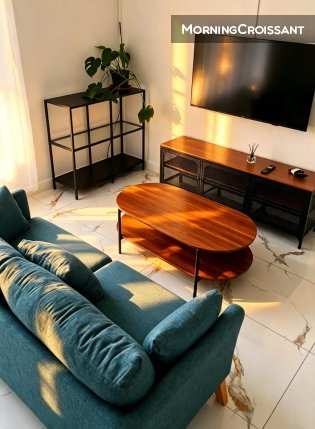 A modern, 2BR flat with parking