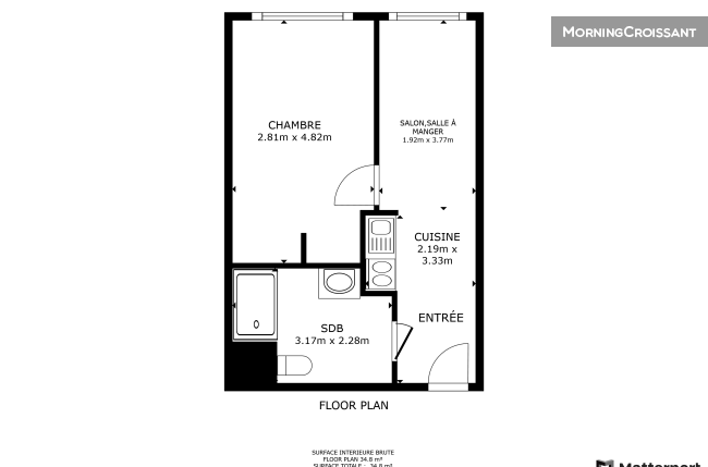 Flat in a residence