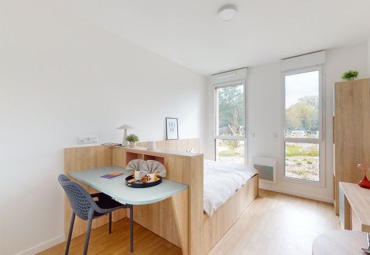 Furnished studio in residence 17m²